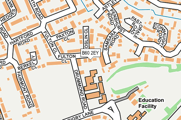 B60 2EY map - OS OpenMap – Local (Ordnance Survey)