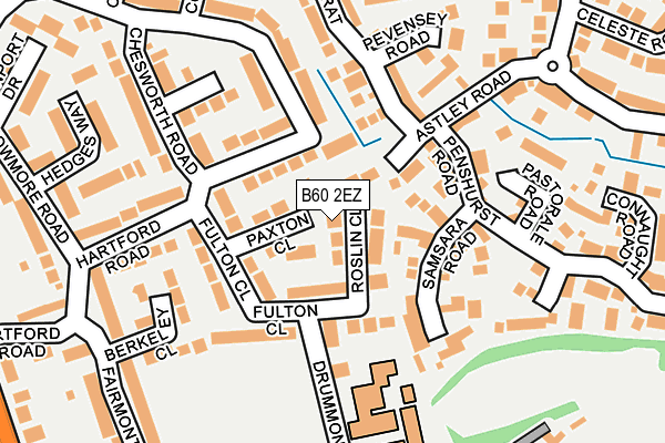 B60 2EZ map - OS OpenMap – Local (Ordnance Survey)