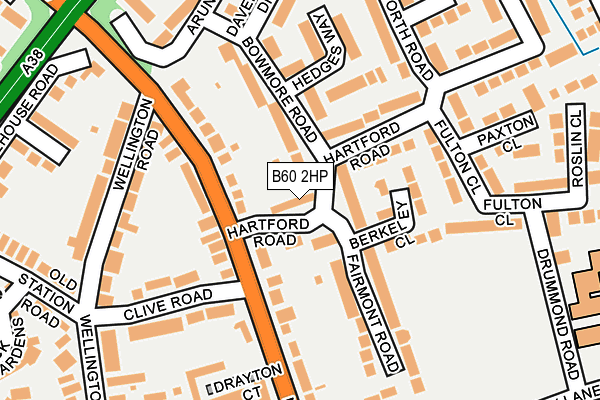 B60 2HP map - OS OpenMap – Local (Ordnance Survey)