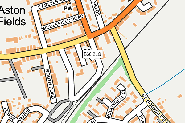 B60 2LG map - OS OpenMap – Local (Ordnance Survey)