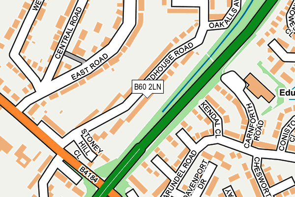 B60 2LN map - OS OpenMap – Local (Ordnance Survey)