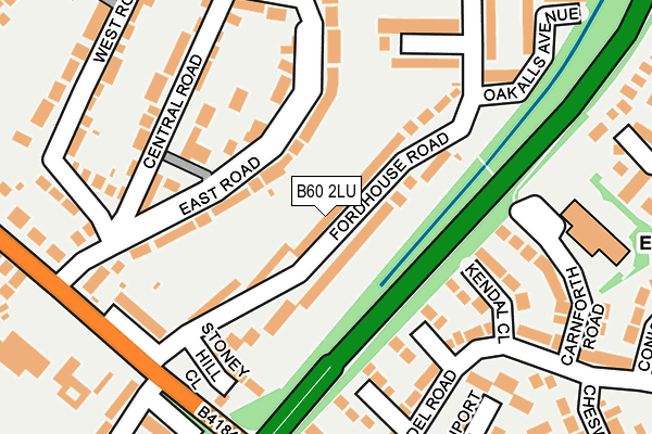 B60 2LU map - OS OpenMap – Local (Ordnance Survey)