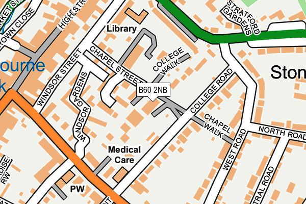 B60 2NB map - OS OpenMap – Local (Ordnance Survey)