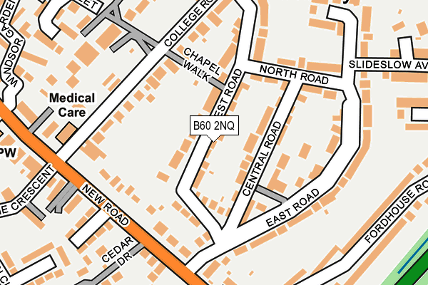 B60 2NQ map - OS OpenMap – Local (Ordnance Survey)