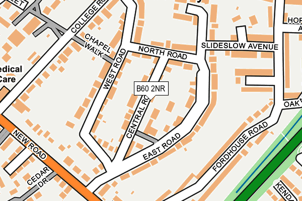 B60 2NR map - OS OpenMap – Local (Ordnance Survey)