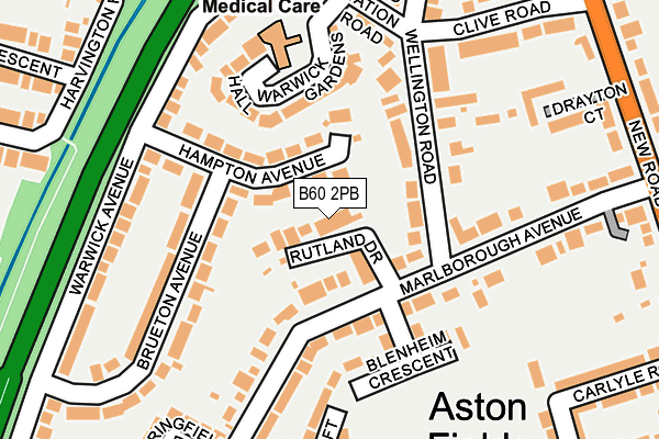 B60 2PB map - OS OpenMap – Local (Ordnance Survey)