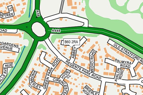 B60 2RA map - OS OpenMap – Local (Ordnance Survey)