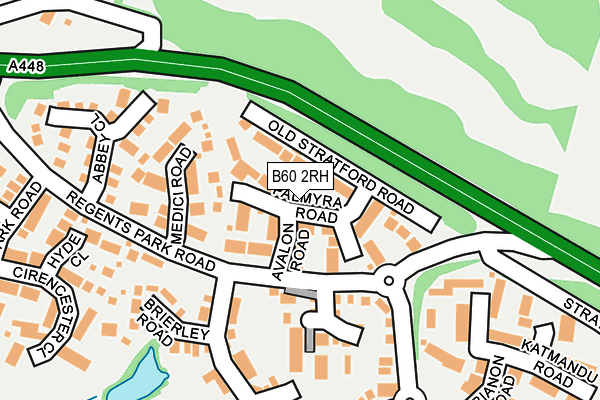 B60 2RH map - OS OpenMap – Local (Ordnance Survey)