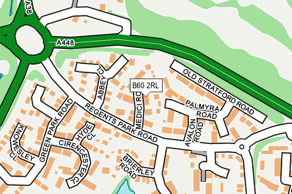 B60 2RL map - OS OpenMap – Local (Ordnance Survey)