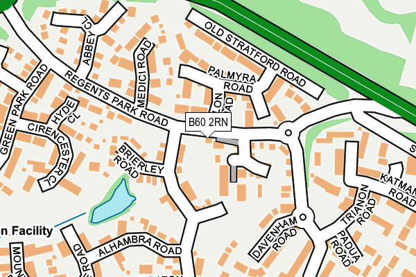 B60 2RN map - OS OpenMap – Local (Ordnance Survey)