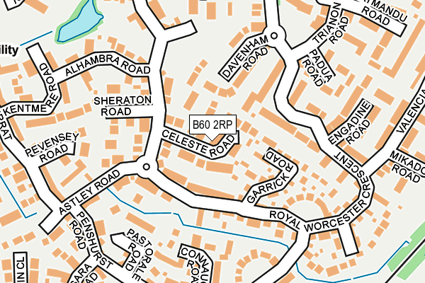 B60 2RP map - OS OpenMap – Local (Ordnance Survey)