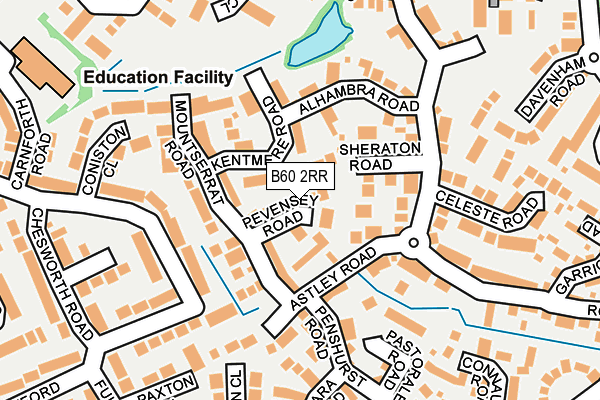 B60 2RR map - OS OpenMap – Local (Ordnance Survey)