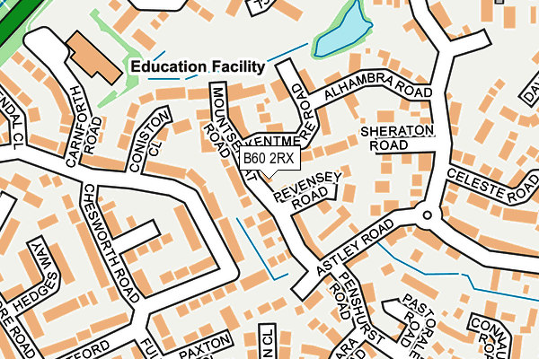 B60 2RX map - OS OpenMap – Local (Ordnance Survey)
