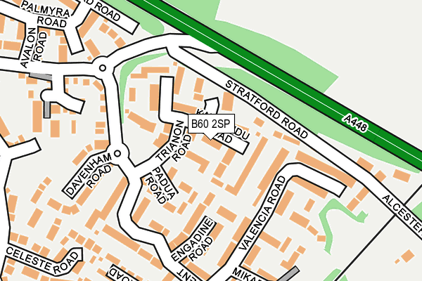 B60 2SP map - OS OpenMap – Local (Ordnance Survey)
