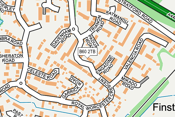 B60 2TB map - OS OpenMap – Local (Ordnance Survey)