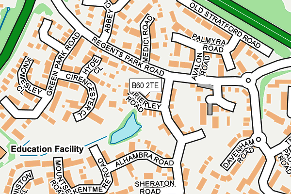 B60 2TE map - OS OpenMap – Local (Ordnance Survey)