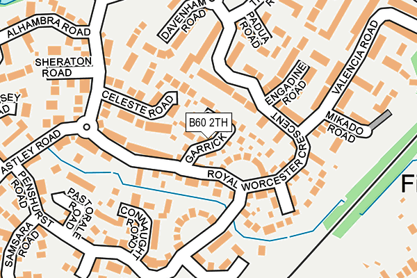 B60 2TH map - OS OpenMap – Local (Ordnance Survey)