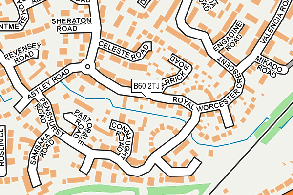 B60 2TJ map - OS OpenMap – Local (Ordnance Survey)