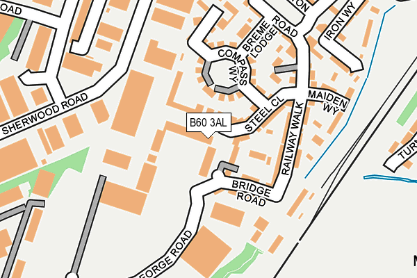 B60 3AL map - OS OpenMap – Local (Ordnance Survey)