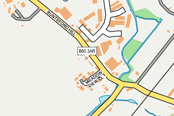 B60 3AR map - OS OpenMap – Local (Ordnance Survey)