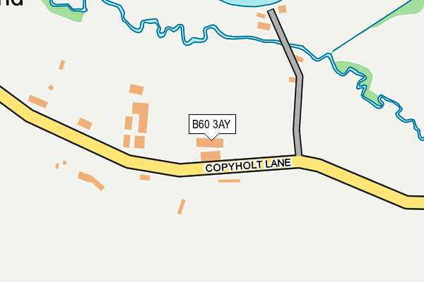 B60 3AY map - OS OpenMap – Local (Ordnance Survey)