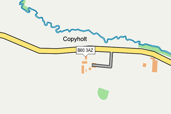 B60 3AZ map - OS OpenMap – Local (Ordnance Survey)