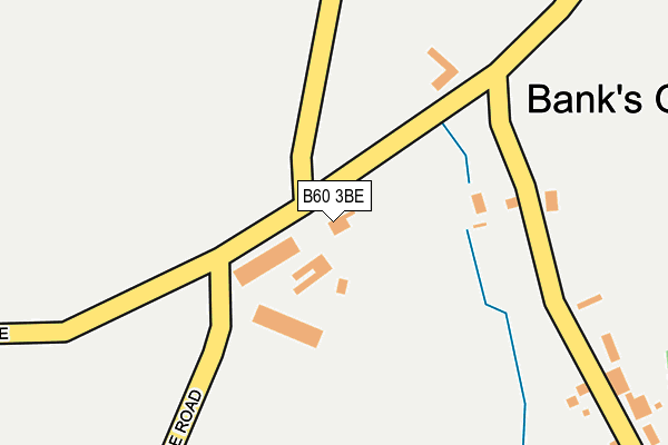 B60 3BE map - OS OpenMap – Local (Ordnance Survey)