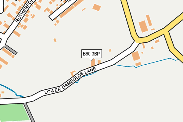 B60 3BP map - OS OpenMap – Local (Ordnance Survey)