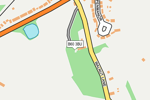 B60 3BU map - OS OpenMap – Local (Ordnance Survey)