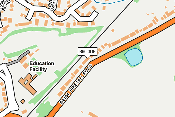 B60 3DF map - OS OpenMap – Local (Ordnance Survey)