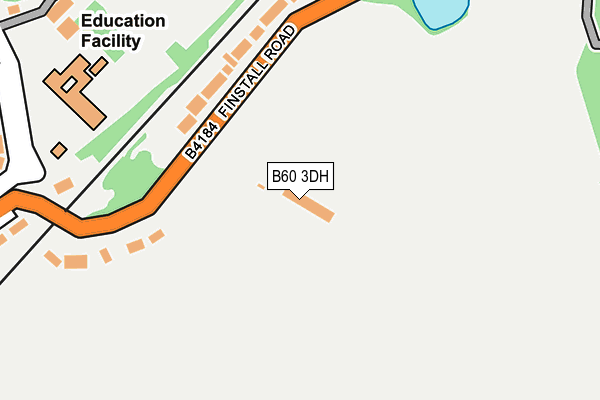 B60 3DH map - OS OpenMap – Local (Ordnance Survey)