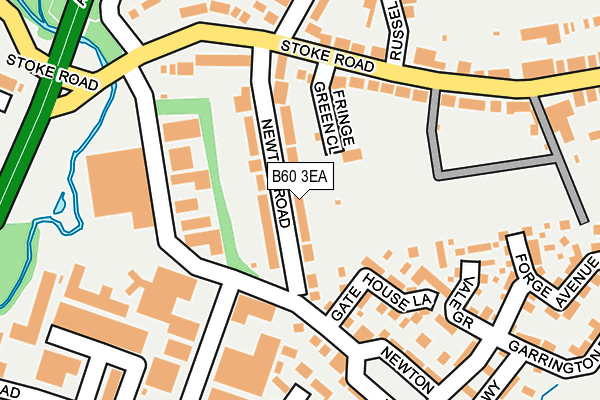 B60 3EA map - OS OpenMap – Local (Ordnance Survey)