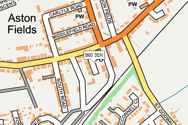 B60 3EH map - OS OpenMap – Local (Ordnance Survey)