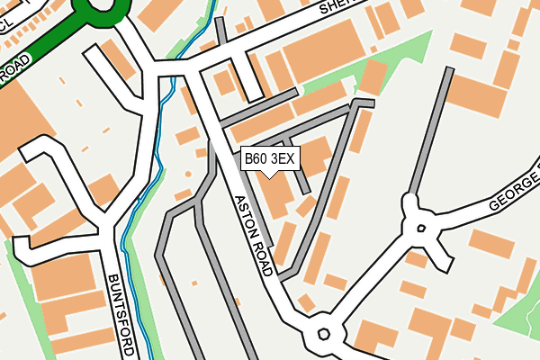 B60 3EX map - OS OpenMap – Local (Ordnance Survey)