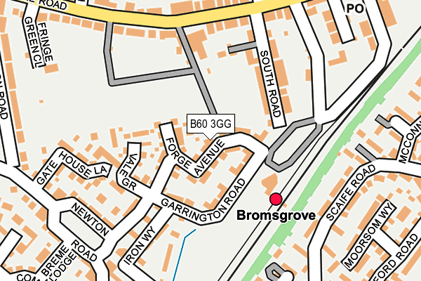 B60 3GG map - OS OpenMap – Local (Ordnance Survey)