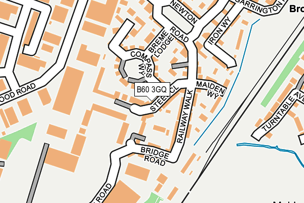 B60 3GQ map - OS OpenMap – Local (Ordnance Survey)