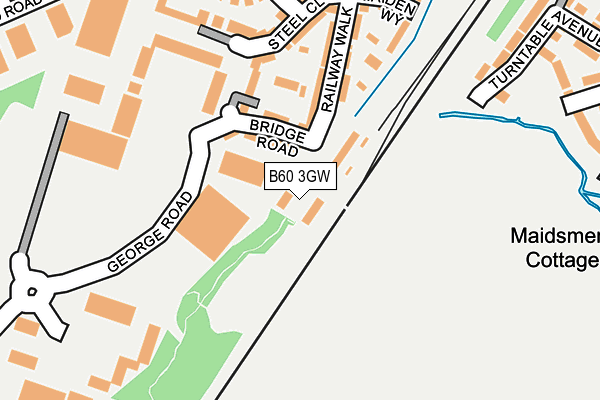 B60 3GW map - OS OpenMap – Local (Ordnance Survey)