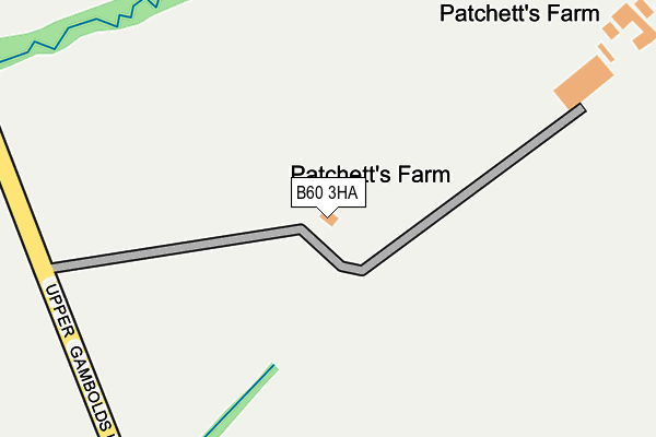 B60 3HA map - OS OpenMap – Local (Ordnance Survey)