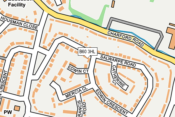 B60 3HL map - OS OpenMap – Local (Ordnance Survey)