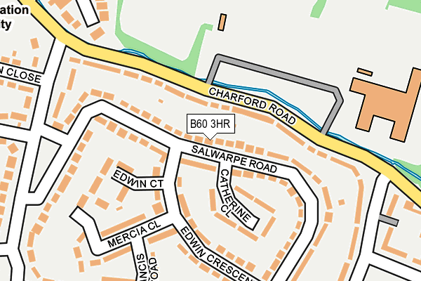 B60 3HR map - OS OpenMap – Local (Ordnance Survey)