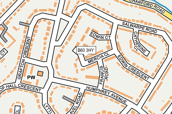 B60 3HY map - OS OpenMap – Local (Ordnance Survey)