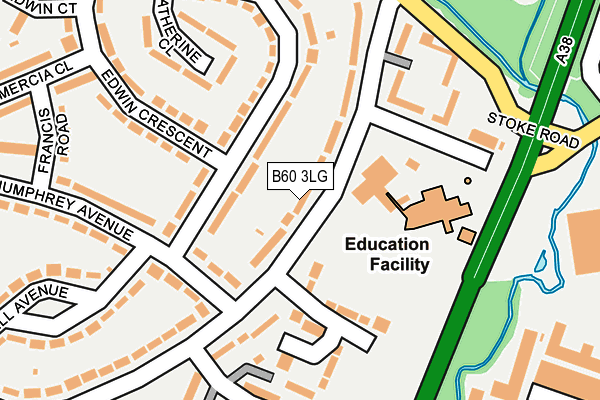 B60 3LG map - OS OpenMap – Local (Ordnance Survey)