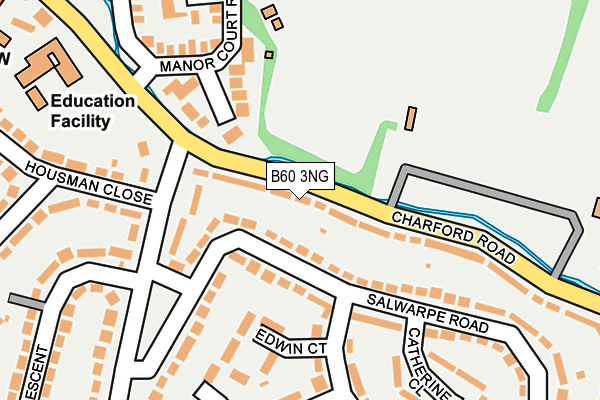 B60 3NG map - OS OpenMap – Local (Ordnance Survey)