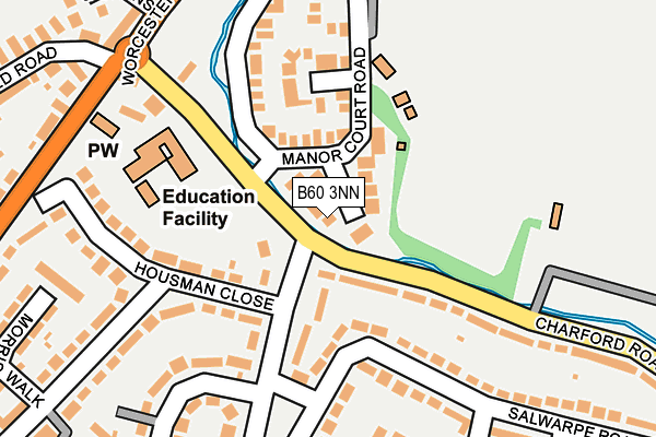 B60 3NN map - OS OpenMap – Local (Ordnance Survey)