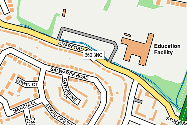 B60 3NQ map - OS OpenMap – Local (Ordnance Survey)