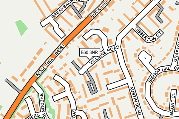 B60 3NR map - OS OpenMap – Local (Ordnance Survey)