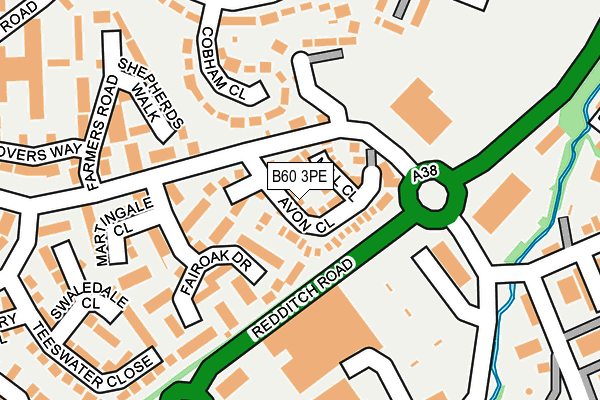 B60 3PE map - OS OpenMap – Local (Ordnance Survey)