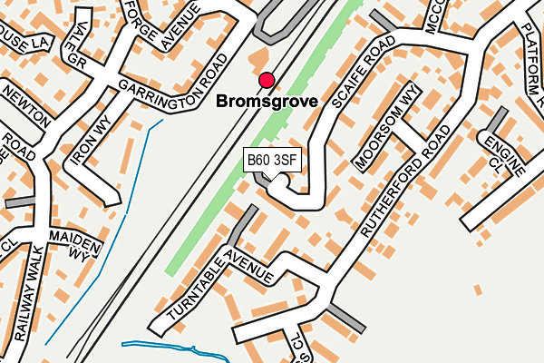 B60 3SF map - OS OpenMap – Local (Ordnance Survey)