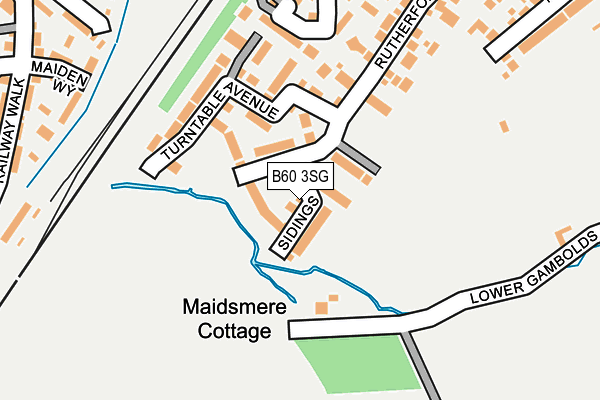 B60 3SG map - OS OpenMap – Local (Ordnance Survey)