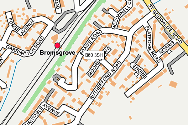 B60 3SH map - OS OpenMap – Local (Ordnance Survey)